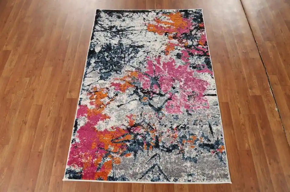 Contemporary Abstract Transitional Oriental Rug 3x5